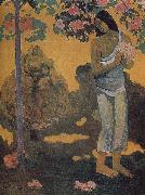 Woman holding flowers